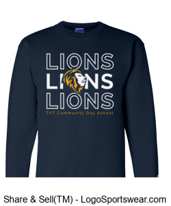 Champion Adult Powerblend Crewneck Sweatshirt Design Zoom