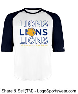YOUTH Raglan (Navy/White) Design Zoom