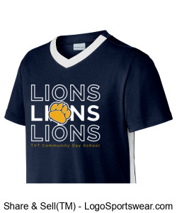 YOUTH Competitor United V-Neck (Navy) Design Zoom